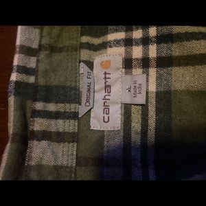 Carhartt heavy flannel shirt xl